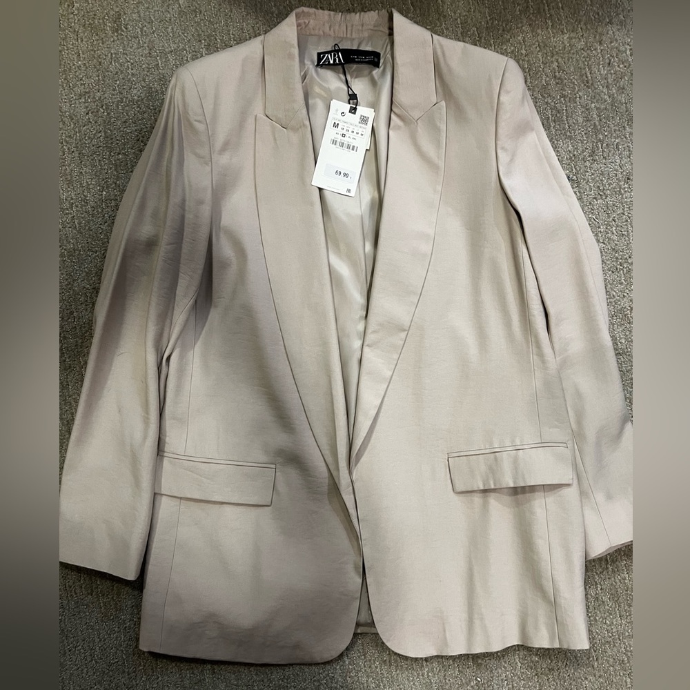 Tan Zara blazer
